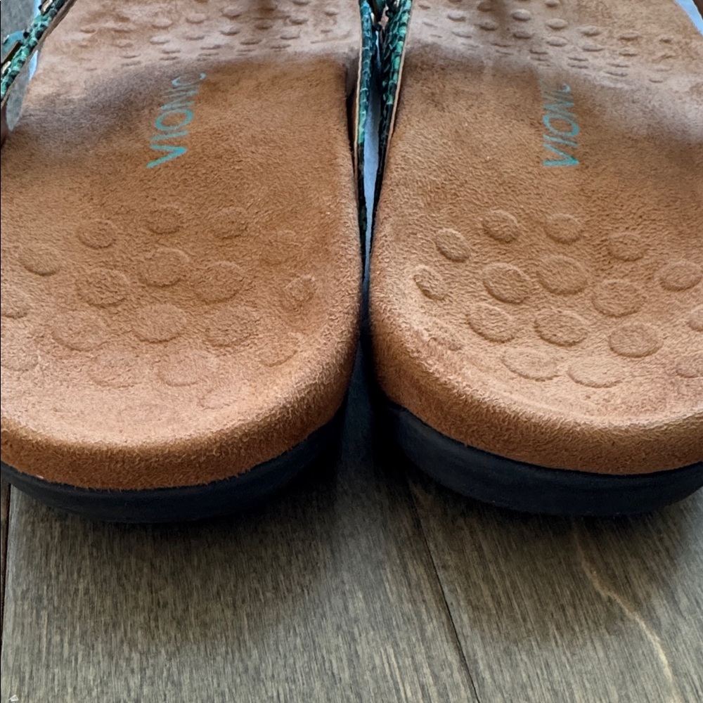 Vionic Rest Floriana 340 Mint Turquoise Beaded Orthopedic Sandals Shoes Size 9 - Picture 8 of 10